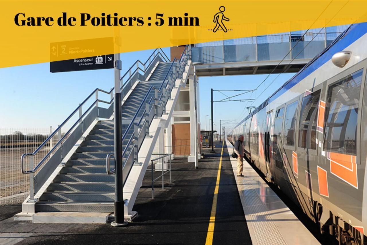 Le Duplex By Goodbnb - Proche Gare - 15Min Futuroscope Poitiers Bagian luar foto